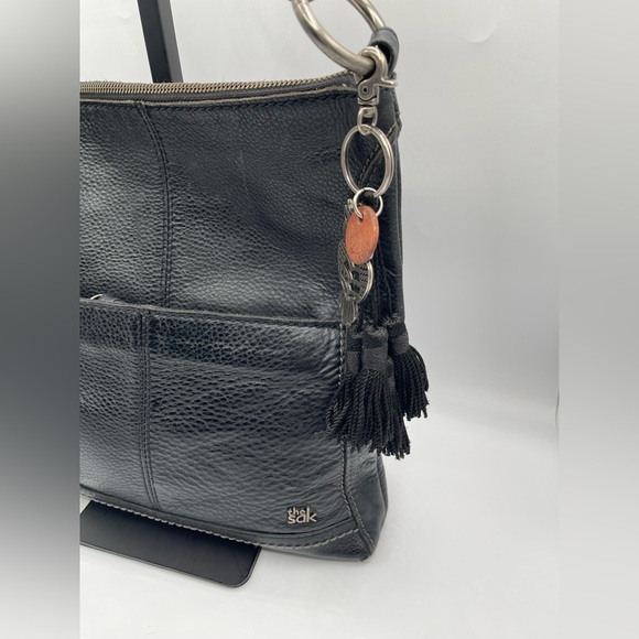 THE SAK Lucia Leather Crossbody Bag and Shoulder Bag Black color. - Picture 4 of 16